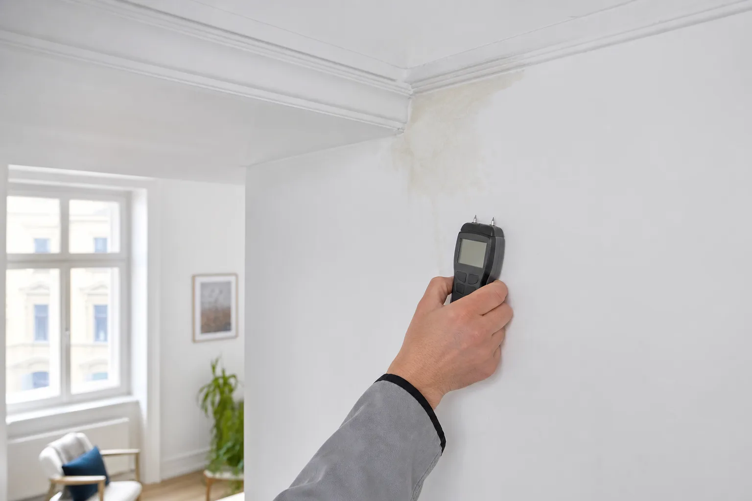 Feuchtefleck an Wand oder Decke: Kondenswasser oder Leck? So finden Sie es heraus