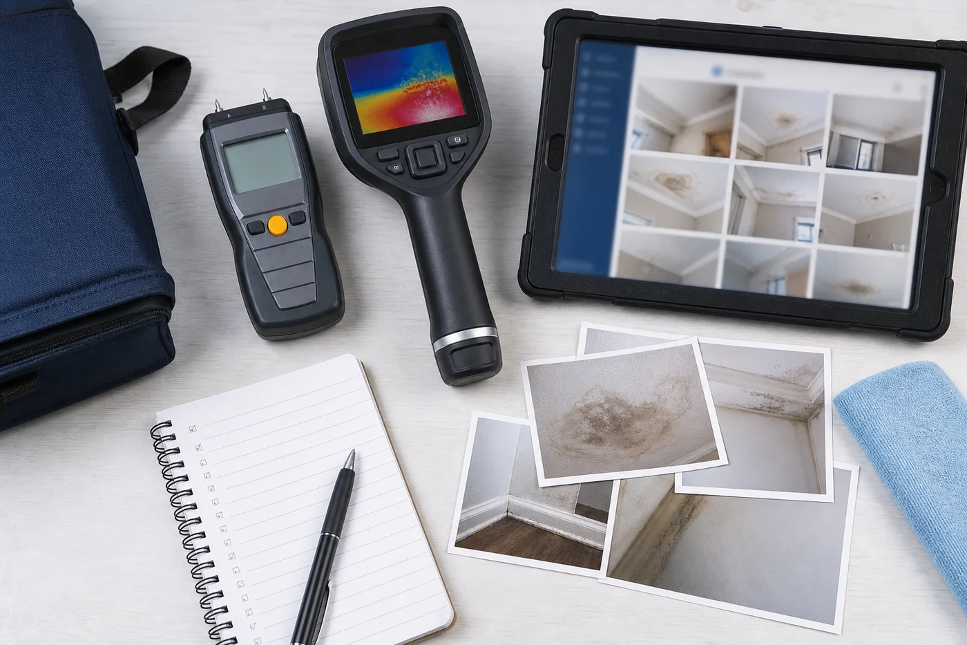 Diagnosewerkzeuge für Feuchte, Thermografie und Dokumentation
