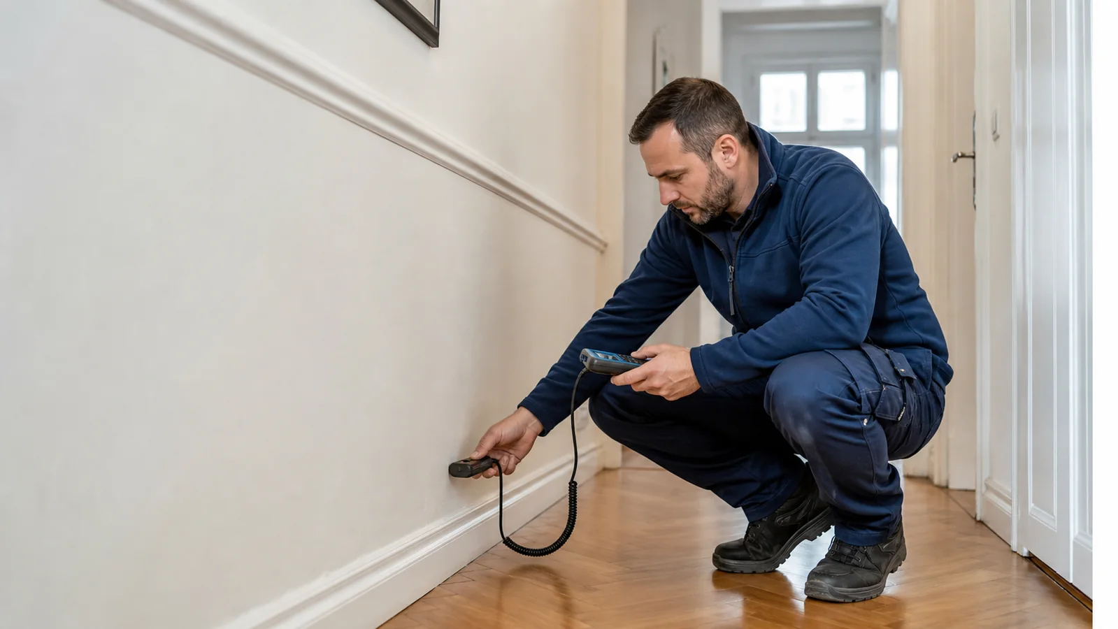 Leckortung in einem Hernalser Altbau