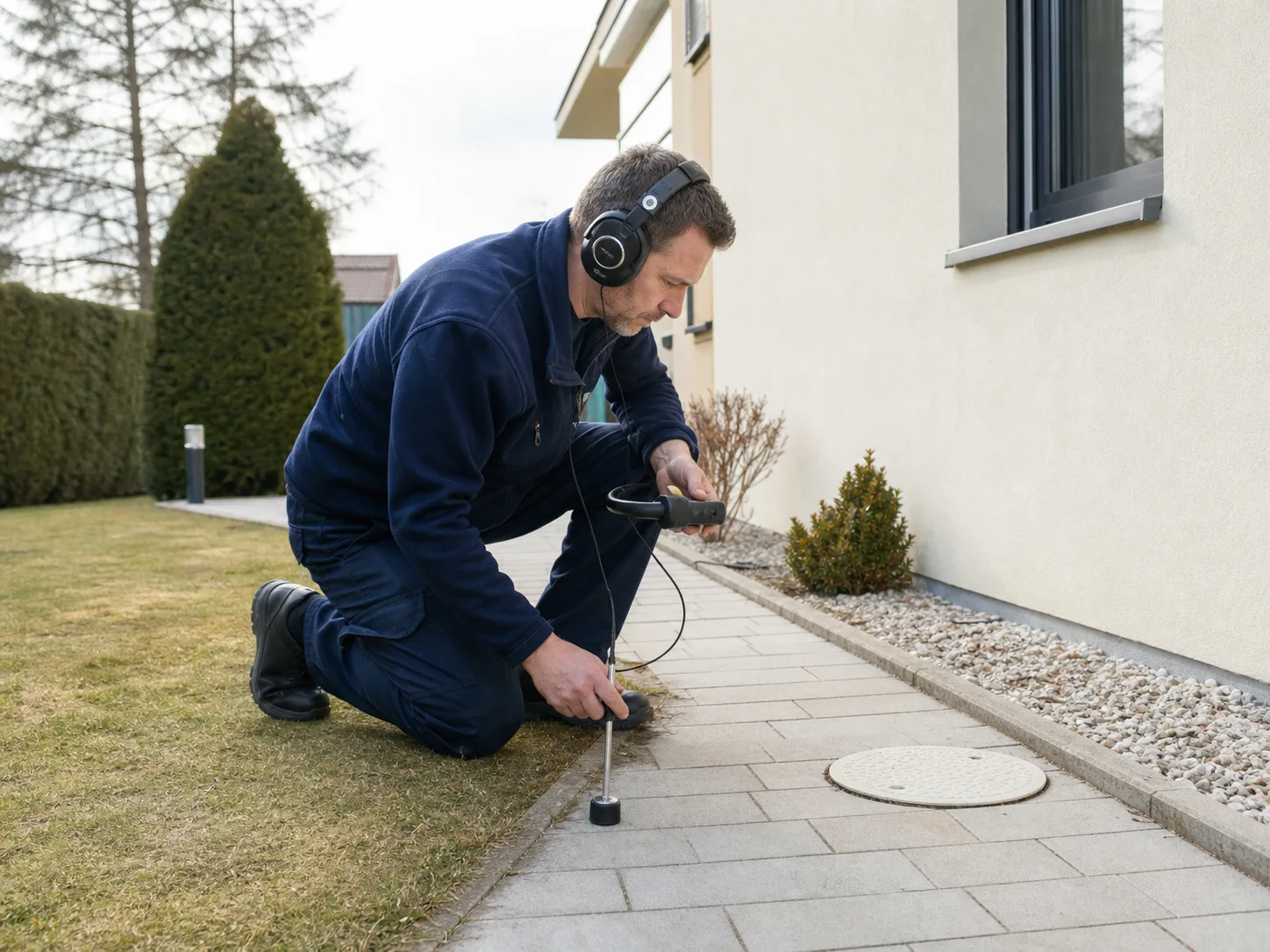 Elektroakustische Prüfung einer Außenleitung in Neudörfl