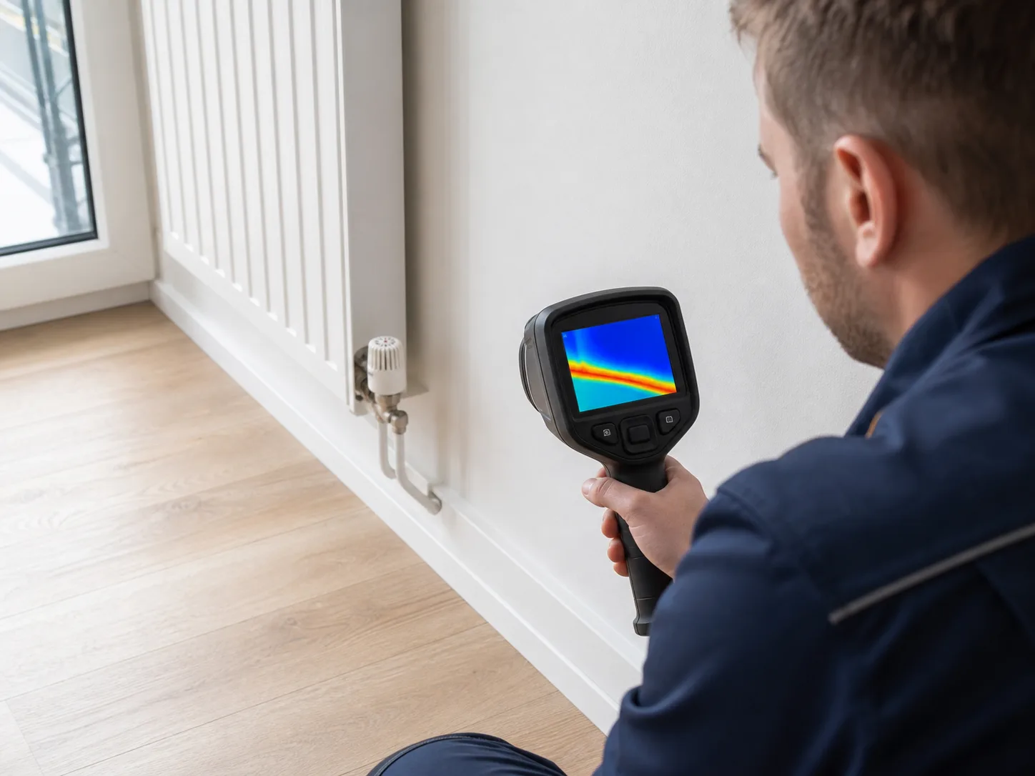 Thermografie am Wand- und Bodenanschluss