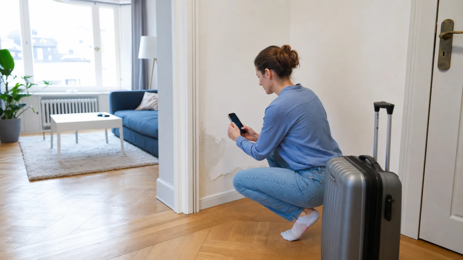 Feuchtigkeit bei der Wohnungsübergabe entdeckt: So sichern Sie Beweise und klären die Ursache