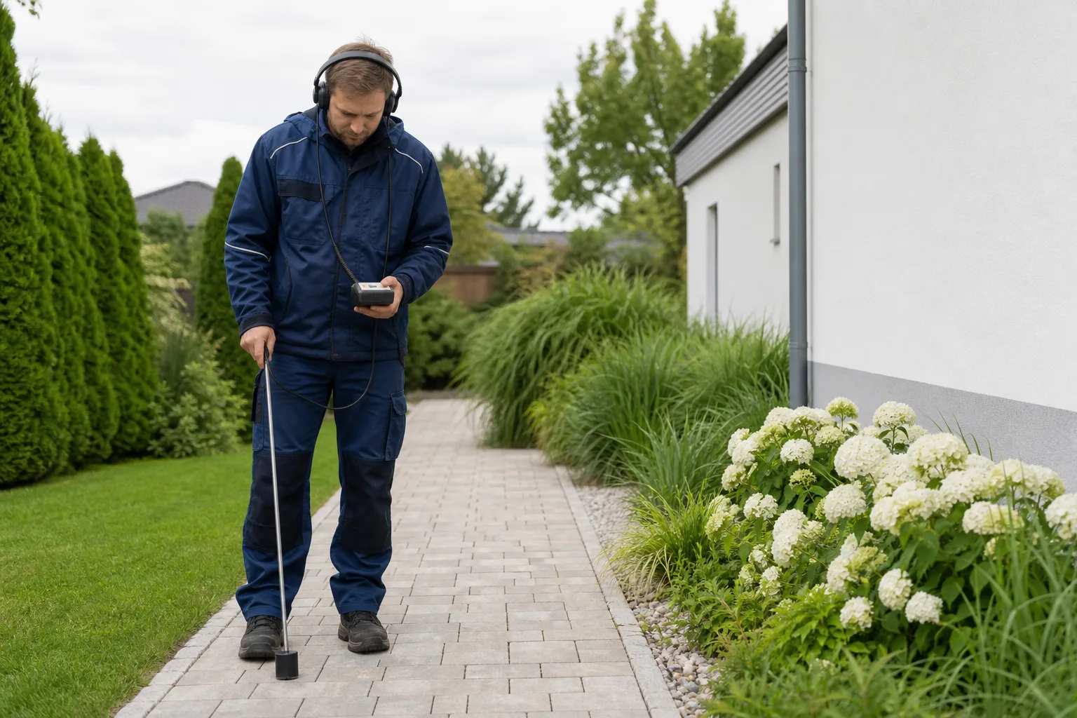 Elektroakustische Prüfung einer Außenleitung in Schwechat