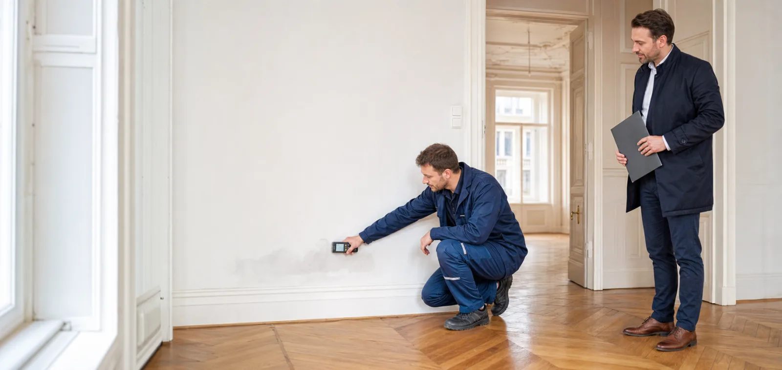 Leckortung in einer Altbauwohnung am Alsergrund