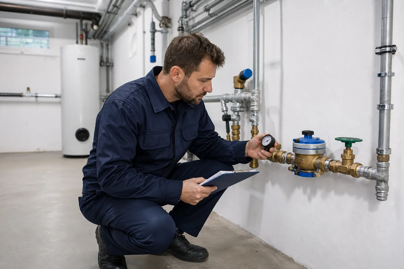 Wasserzähleranlage und Hausanschluss prüfen