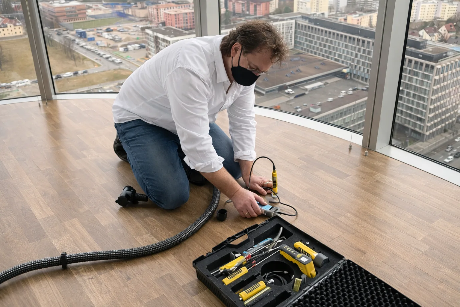 Leckortung Wien bei einer professionellen Innenraum-Messung